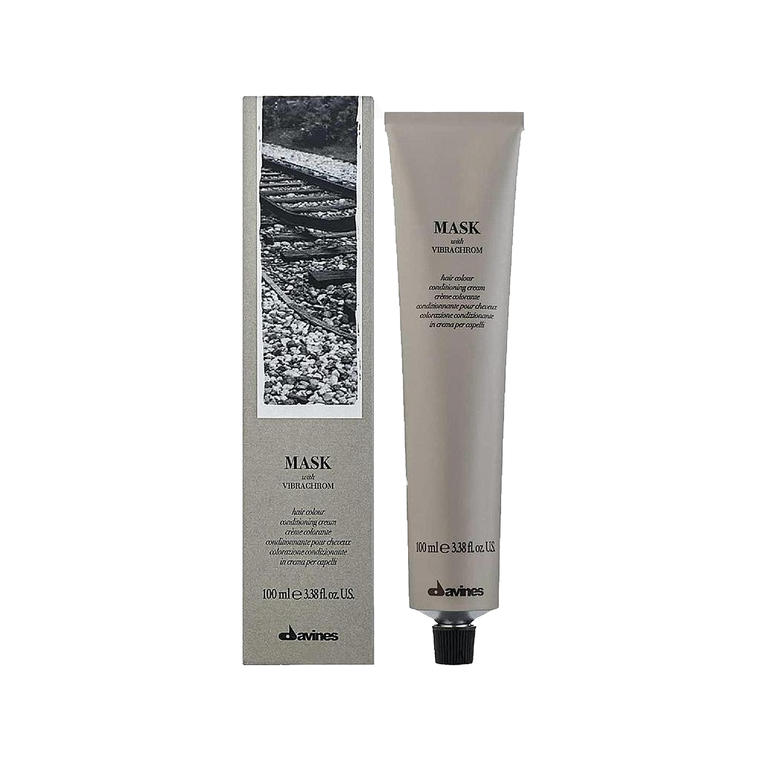 Davines Mask with Vibrachrom Hair Color 100 ml - 4.06 - Chivela